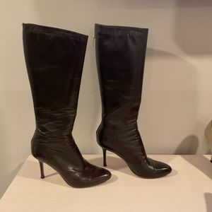 Jimmy Choo Brown Leather Boots - Size 37